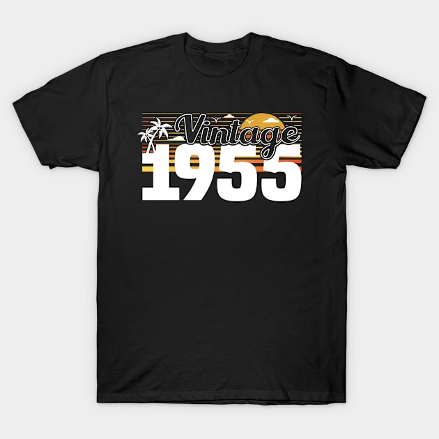 Classic Vintage 56's Retro Sunset, Born in 1956 Birthday T-Shirt by Kawaii_Tees